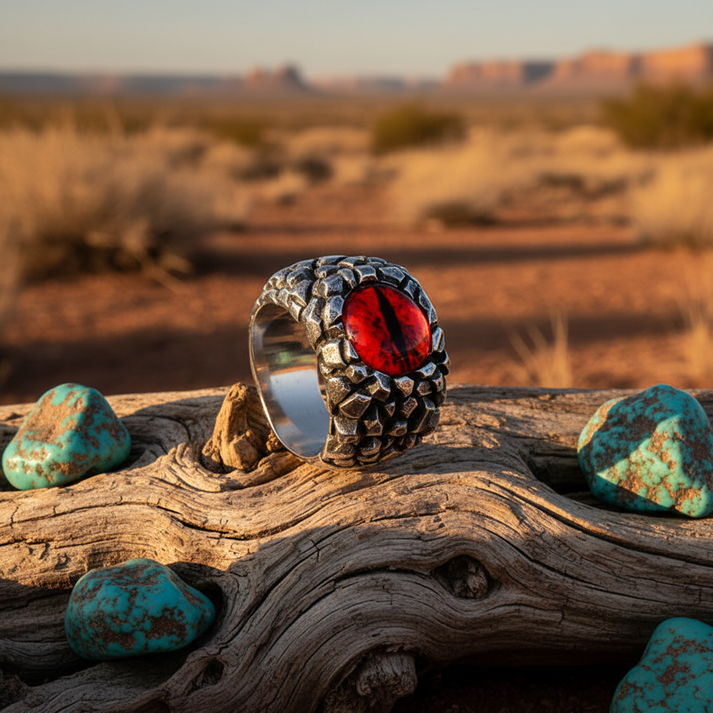 The "Ojo De Bestias" Stainless Ring by Beier