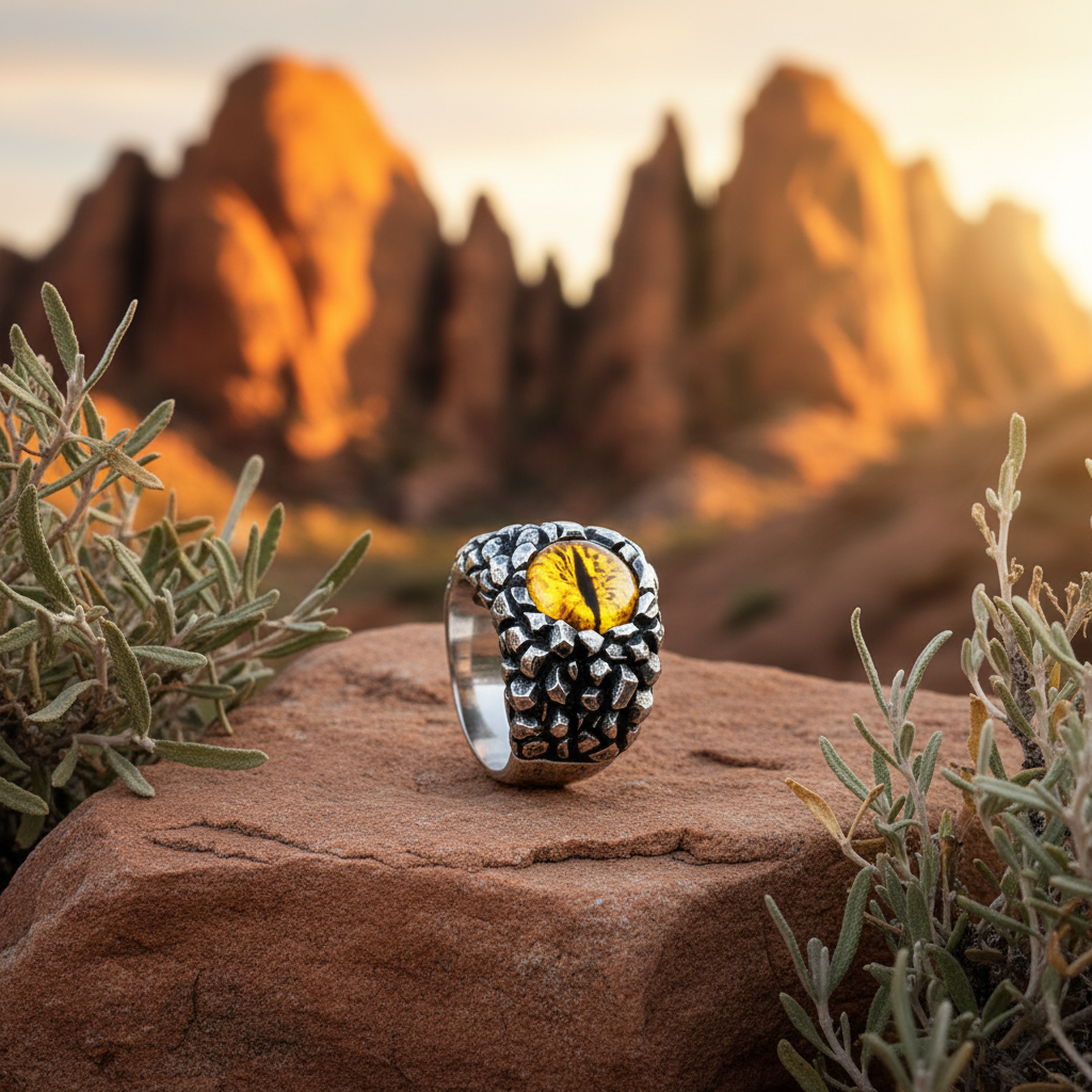 The "Ojo De Bestias" Stainless Ring by Beier