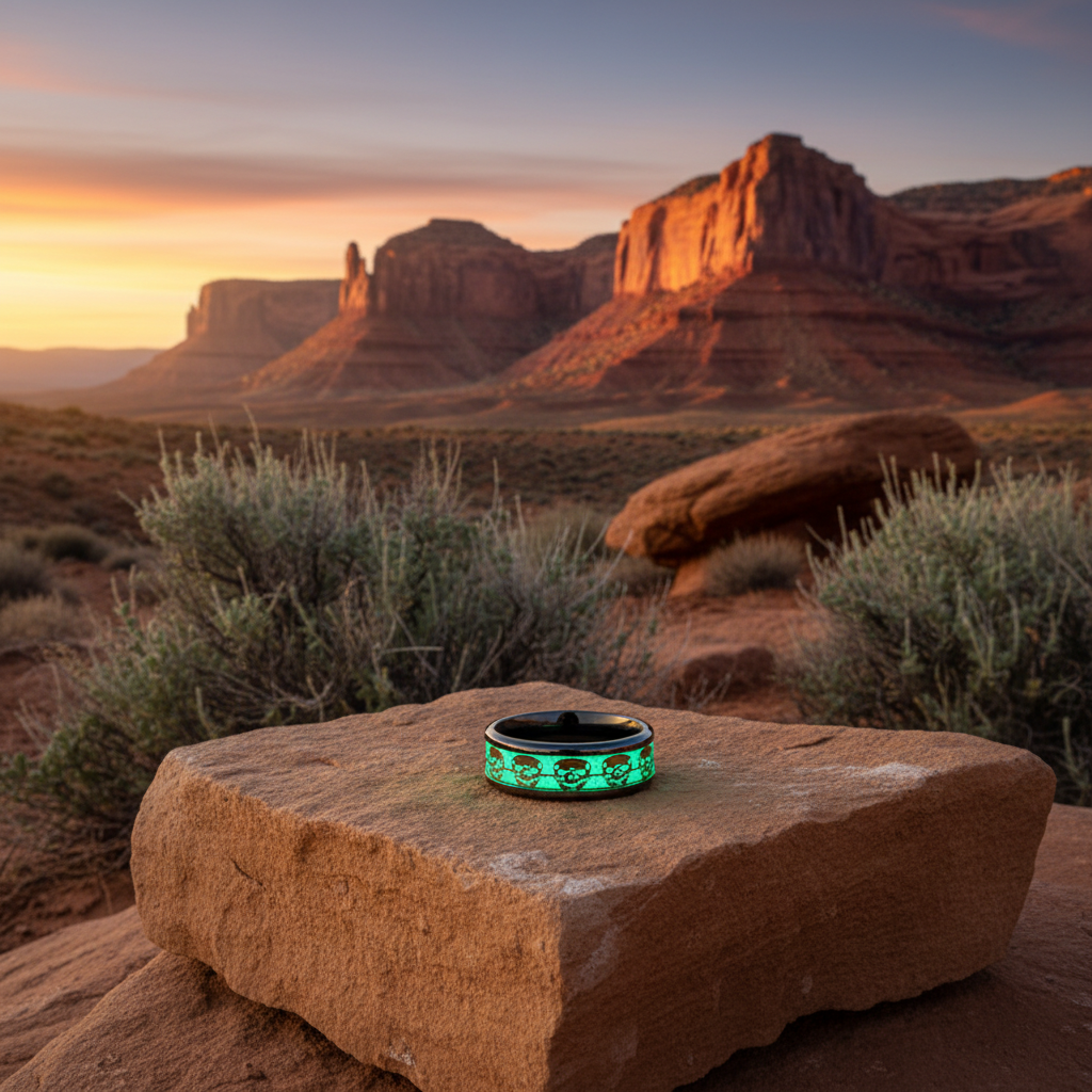 The "Trinity Glow" Titanium Ring