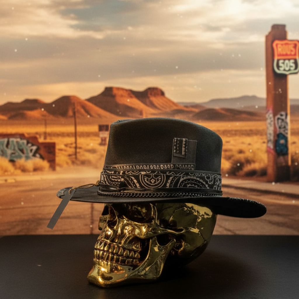 Lone Star Hat - Skull Left
